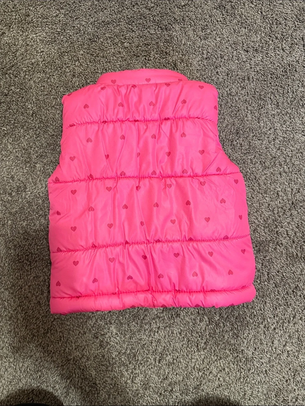 Carter's Hot Pink and White Puffer Vest